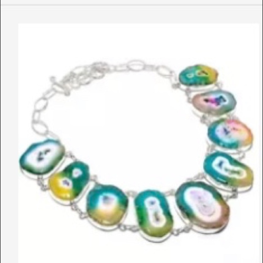 Rainbow Quartz Statement necklace
